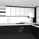 Stylish Black Kitchen For Luxury Interior Design Ideas